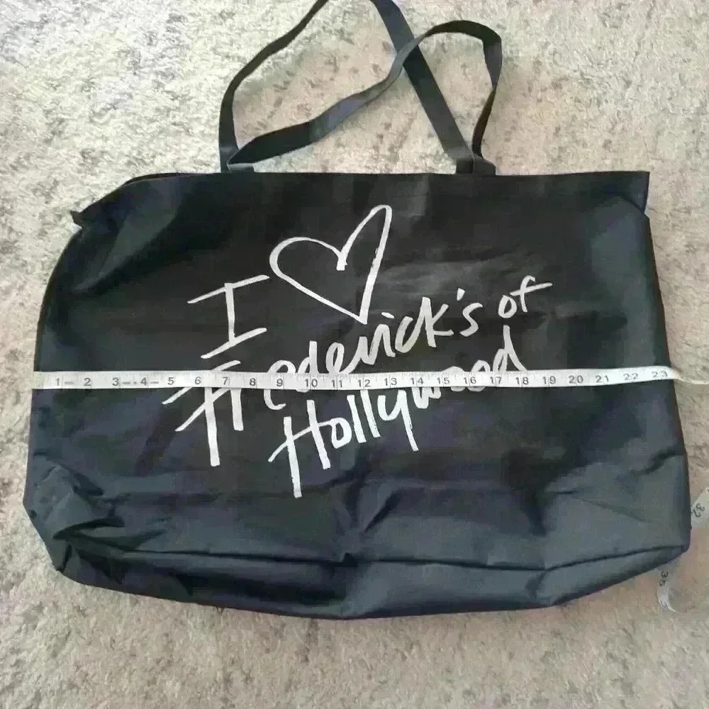 Frederick's of Hollywood Black Sturdy Canvas Xlarge Tote